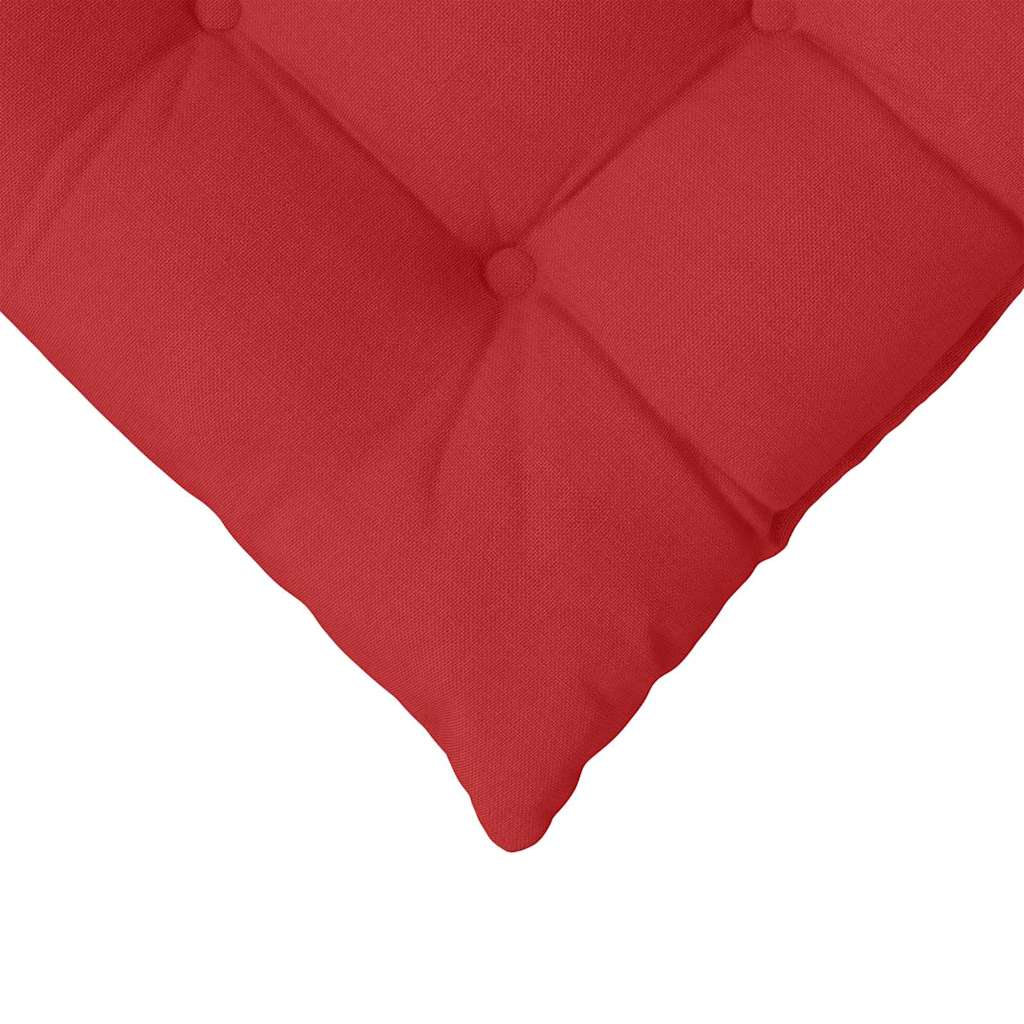 Cuscini per Seduta 4 pcs Rosso 40 x 40 x 6 cm Tessuto