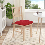 Cuscini per Seduta 4 pcs Rosso 40 x 40 x 6 cm Tessuto