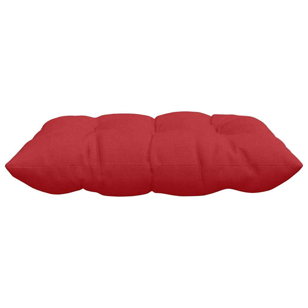 Cuscini per Seduta 4 pcs Rosso 40 x 40 x 6 cm Tessuto