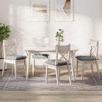 Cuscini per Seduta 4 pcs Grigio Nuvola 40 x 40 x 6 cm Tessuto