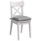 Cuscini per Seduta 4 pcs Grigio Nuvola 40 x 40 x 6 cm Tessuto