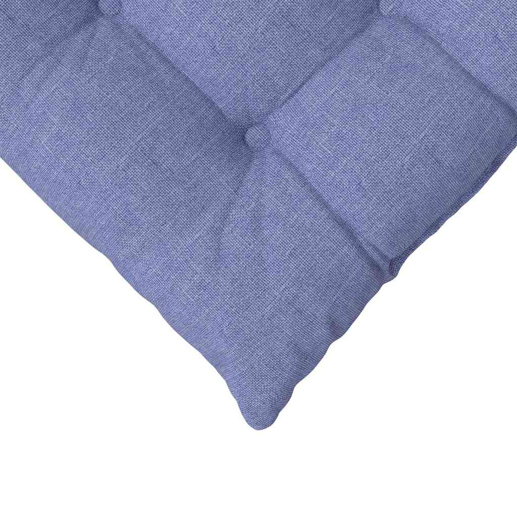 Cuscini per Seduta 4 pcs Blu jeans 40 x 40 x 6 cm Tessuto
