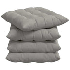 Cuscini per Seduta 4 pcs Grigio chiaro 40 x 40 x 6 cm