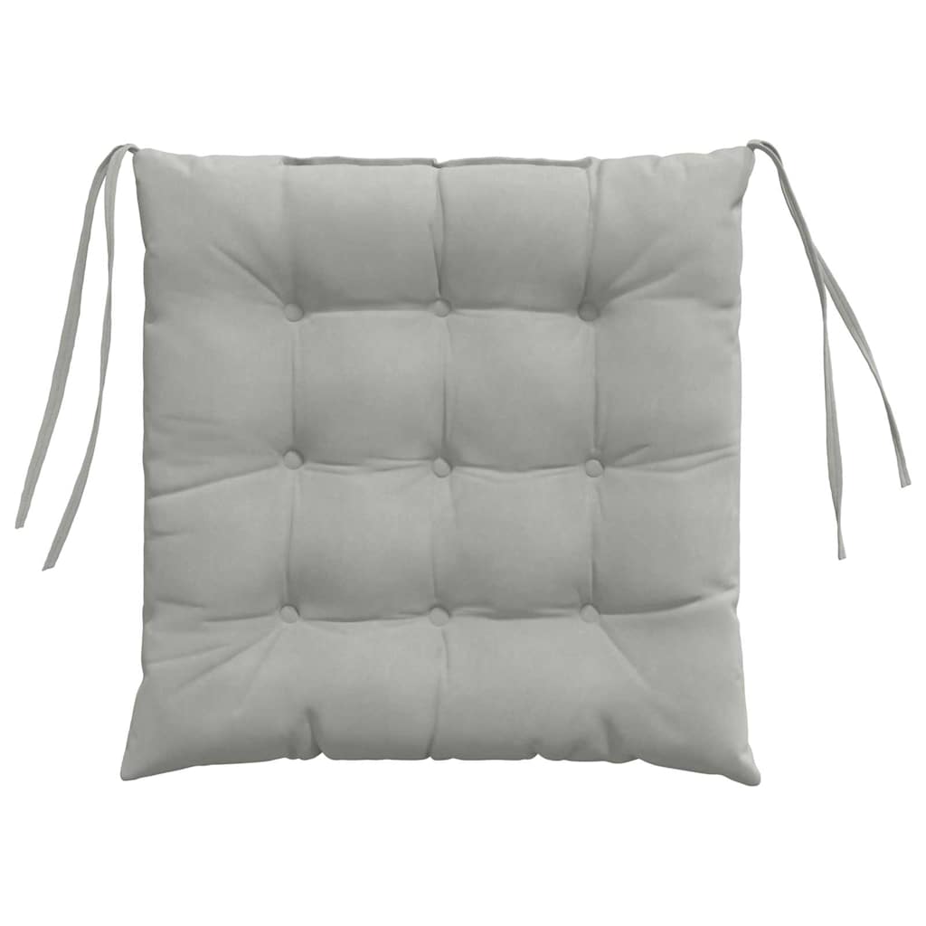 Cuscini per Seduta 4 pcs Grigio chiaro 40 x 40 x 6 cm