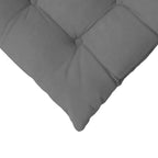 Cuscini per Seduta 4 pcs Grigio scuro 40 x 40 x 6 cm Microfibra