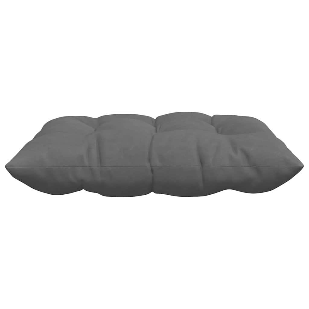 Cuscini per Seduta 4 pcs Grigio scuro 40 x 40 x 6 cm Microfibra