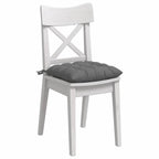 Cuscini per Seduta 4 pcs Grigio scuro 40 x 40 x 6 cm Microfibra