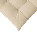 Cuscini per Seduta 4 pcs Crema 40 x 40 x 6 cm Microfibra