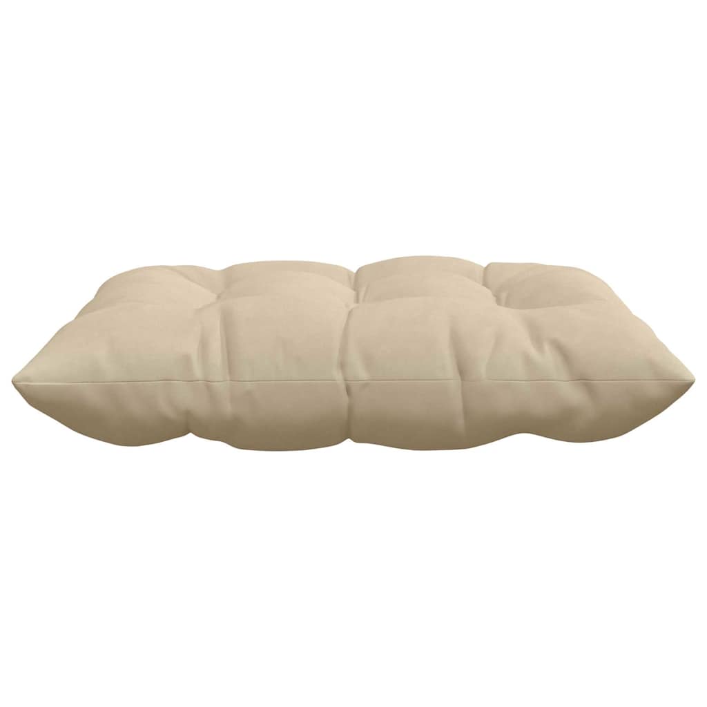 Cuscini per Seduta 4 pcs Crema 40 x 40 x 6 cm Microfibra