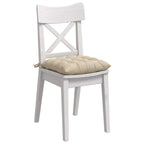 Cuscini per Seduta 4 pcs Crema 40 x 40 x 6 cm Microfibra