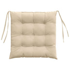 Cuscini per Seduta 4 pcs Crema 40 x 40 x 6 cm Microfibra