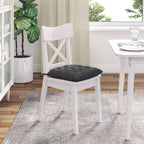 Cuscini per Seduta 4 pcs Grigio scuro 40 x 40 x 6 cm