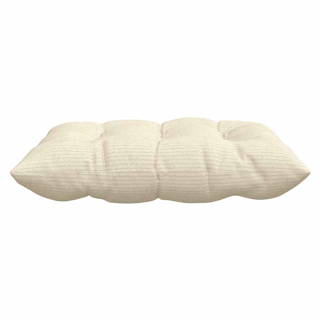 Cuscini per Seduta 4 pcs Crema 40 x 40 x 6 cm Tessuto in Cords