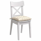 Cuscini per Seduta 4 pcs Crema 40 x 40 x 6 cm Tessuto in Cords
