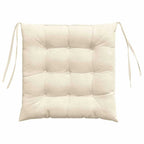 Cuscini per Seduta 4 pcs Crema 40 x 40 x 6 cm Tessuto in Cords