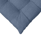 Cuscini per Seduta 4 pcs Blu 40 x 40 x 6 cm Tessuto in Cords