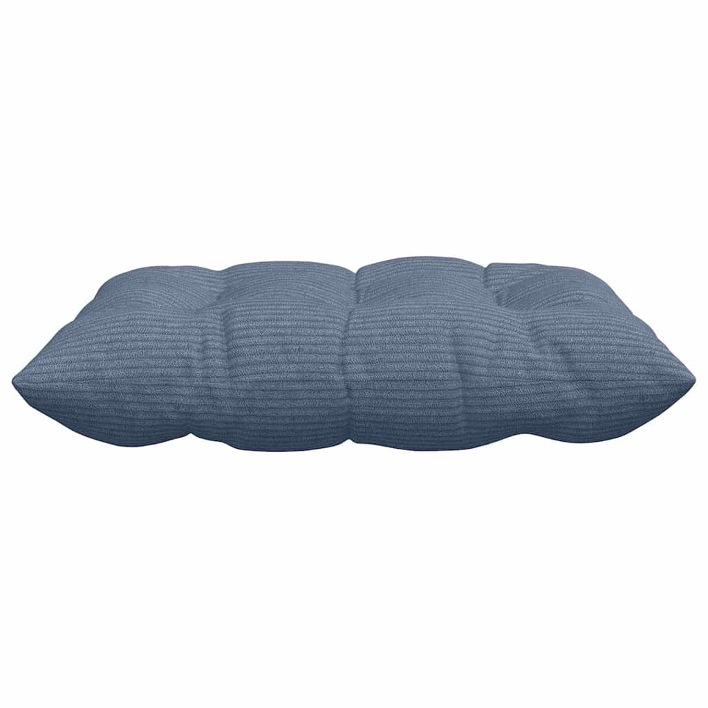 Cuscini per Seduta 4 pcs Blu 40 x 40 x 6 cm Tessuto in Cords