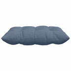 Cuscini per Seduta 4 pcs Blu 40 x 40 x 6 cm Tessuto in Cords