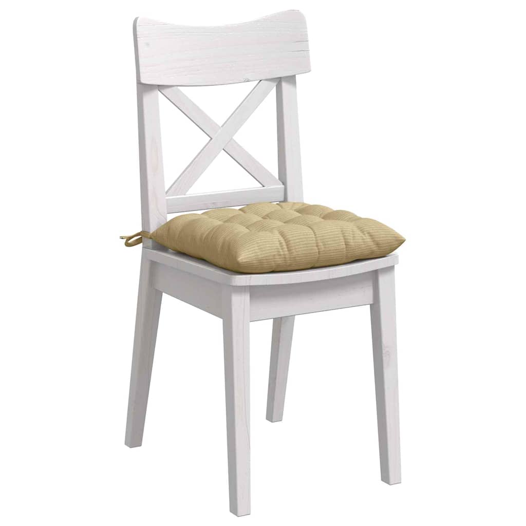 Cuscini per Seduta 4 pcs Grigio Verde 40 x 40 x 6 cm
