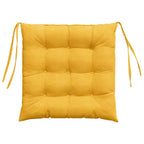 Cuscini per Seduta 4 pcs Giallo Chiaro 40 x 40 x 6 cm