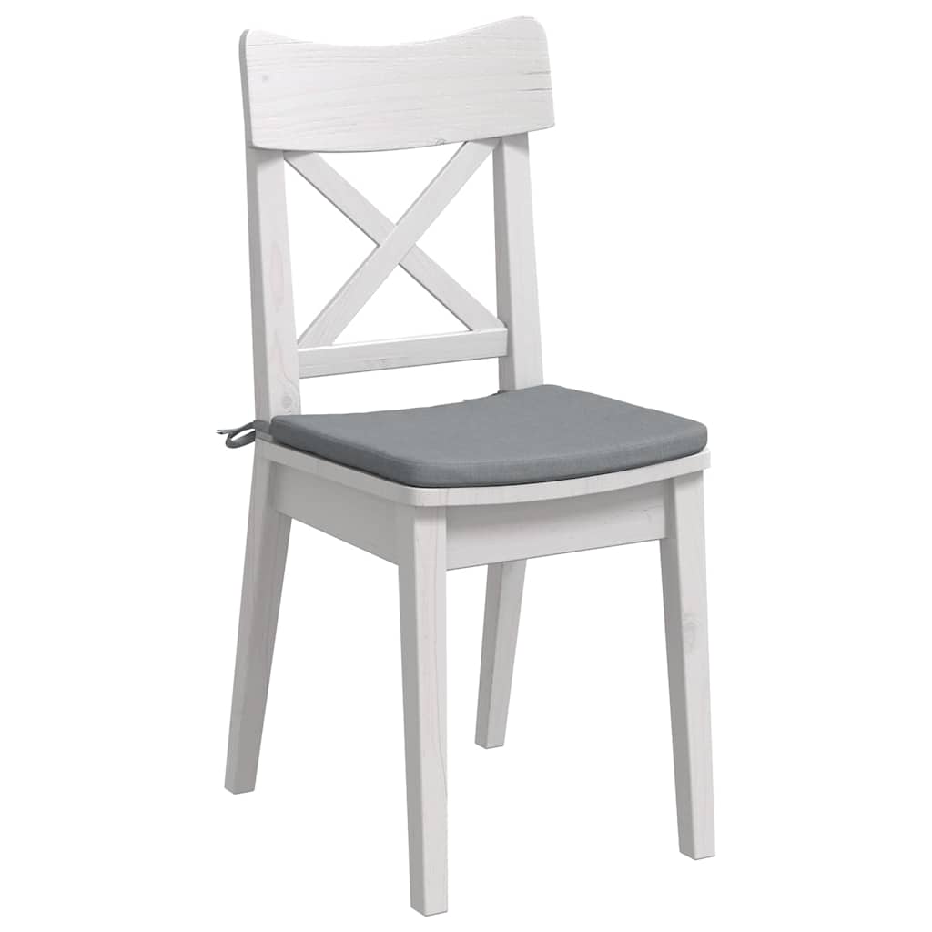 Cuscini per Seduta 4 pcs Grigio chiaro 40 x 40 x 3 cm Tessuto