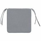 Cuscini per Seduta 4 pcs Grigio chiaro 40 x 40 x 3 cm Tessuto