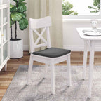 Cuscini per Seduta 4 pcs Grigio scuro 40 x 40 x 3 cm Tessuto
