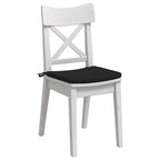 Cuscini per Seduta 4 pcs Nero 40 x 40 x 3 cm Tessuto