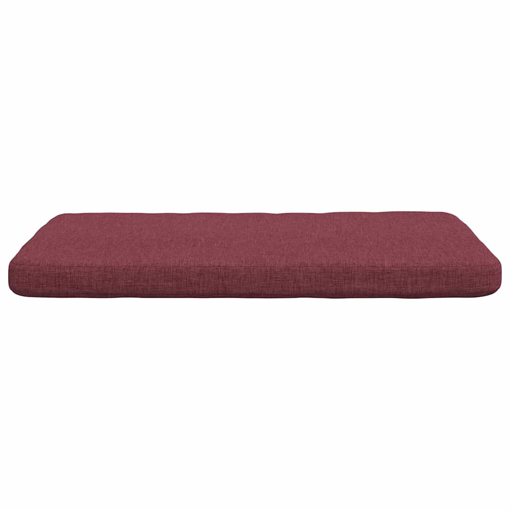 Cuscini per Seduta 4 pcs Rosso Vino 40 x 40 x 3 cm Tessuto