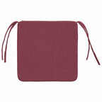 Cuscini per Seduta 4 pcs Rosso Vino 40 x 40 x 3 cm Tessuto