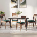 Cuscini per Seduta 4 pcs Verde Scuro 40 x 40 x 3 cm Velluto