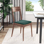 Cuscini per Seduta 4 pcs Verde Scuro 40 x 40 x 3 cm Velluto