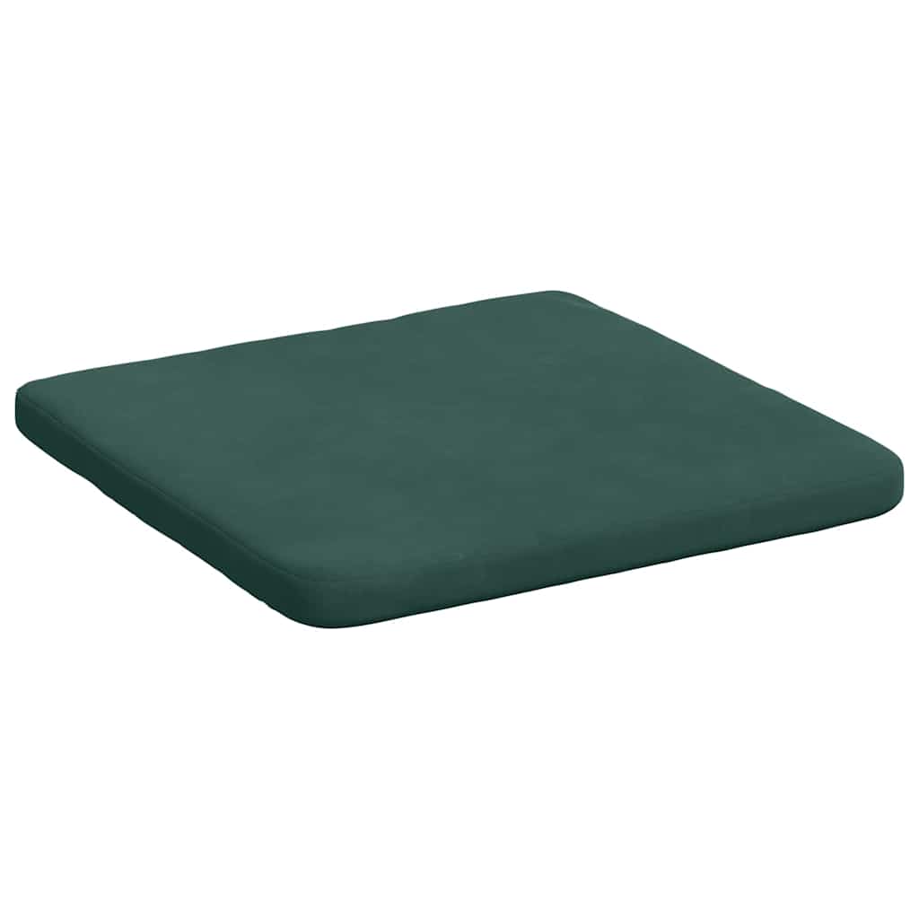 Cuscini per Seduta 4 pcs Verde Scuro 40 x 40 x 3 cm Velluto