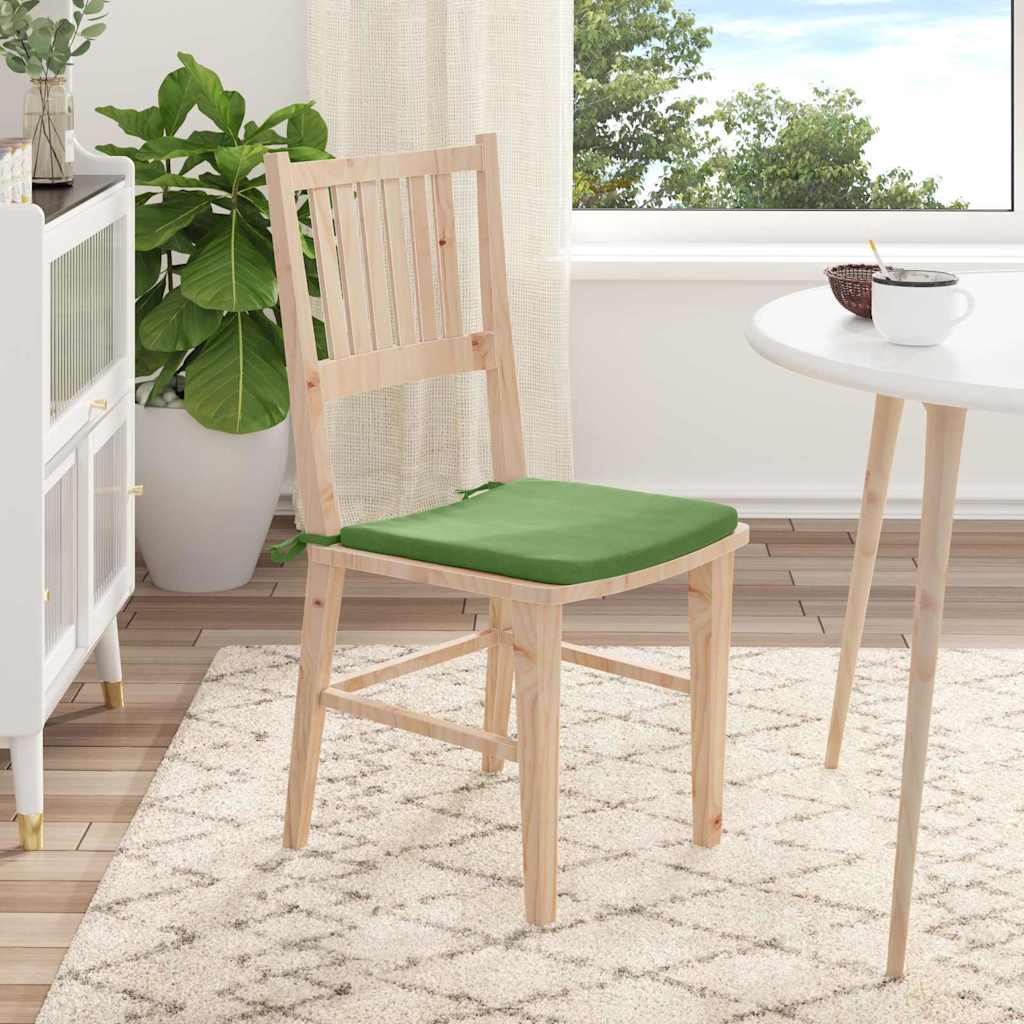 Cuscini per Seduta 4 pcs Verde chiaro 40 x 40 x 3 cm Velluto