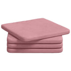 Cuscini per Seduta 4 pcs Rosa 40 x 40 x 3 cm Velluto