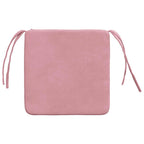 Cuscini per Seduta 4 pcs Rosa 40 x 40 x 3 cm Velluto