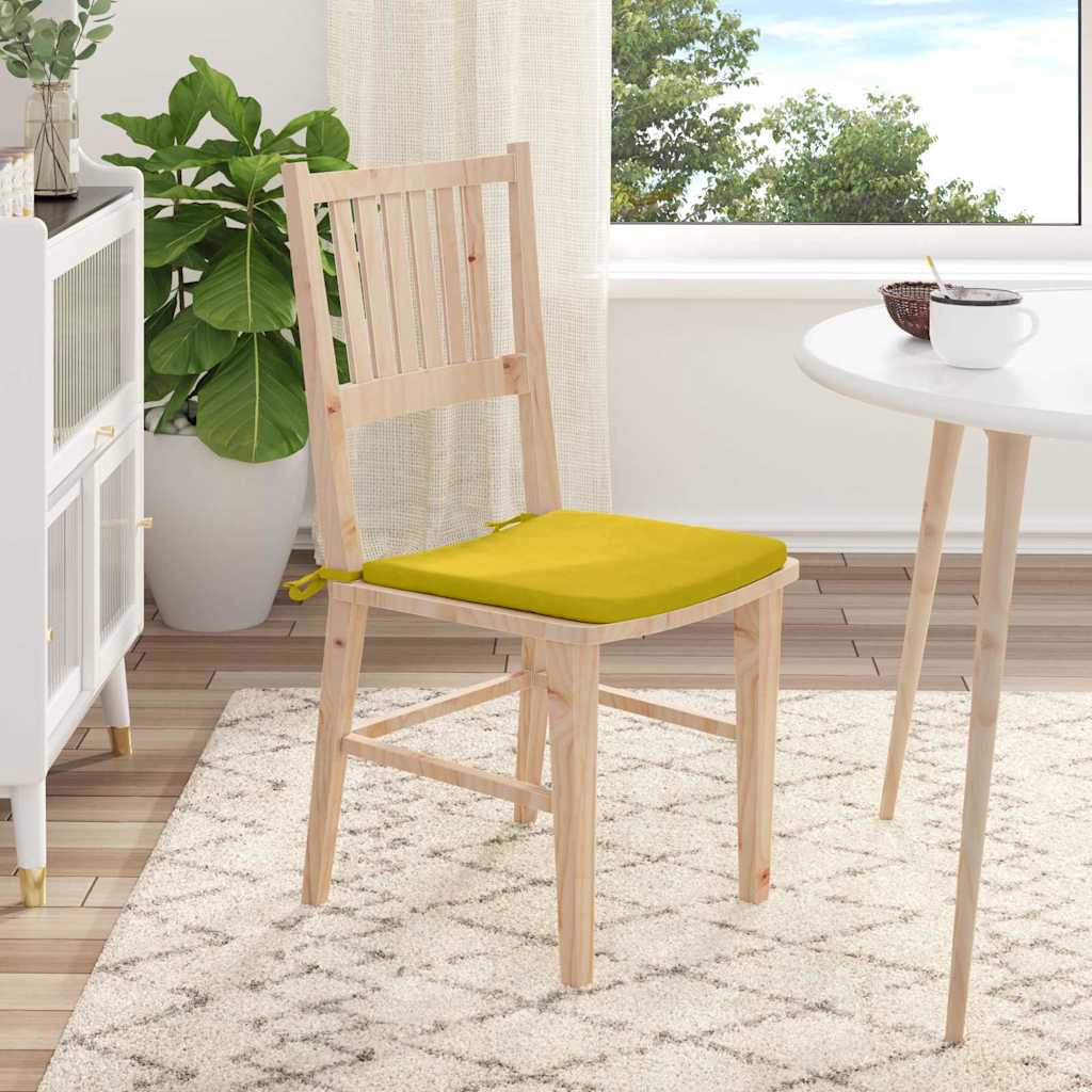 Cuscini per Seduta 4 pcs Giallo 40 x 40 x 3 cm Velluto