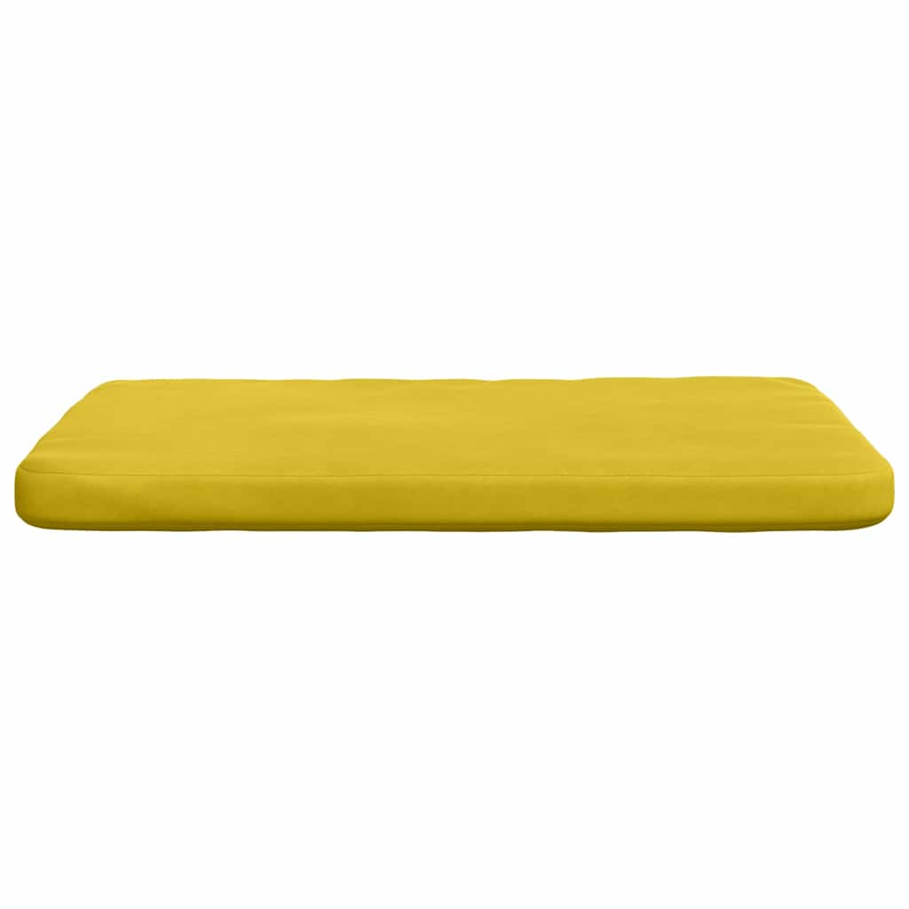 Cuscini per Seduta 4 pcs Giallo 40 x 40 x 3 cm Velluto