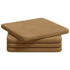 Cuscini per Seduta 4 pcs Marrone 40 x 40 x 3 cm Velluto