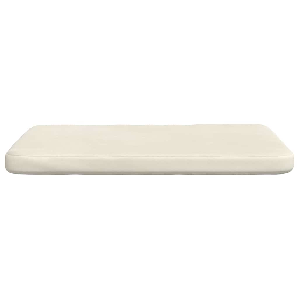 Cuscini per Seduta 4 pcs Crema 40 x 40 x 3 cm Velluto