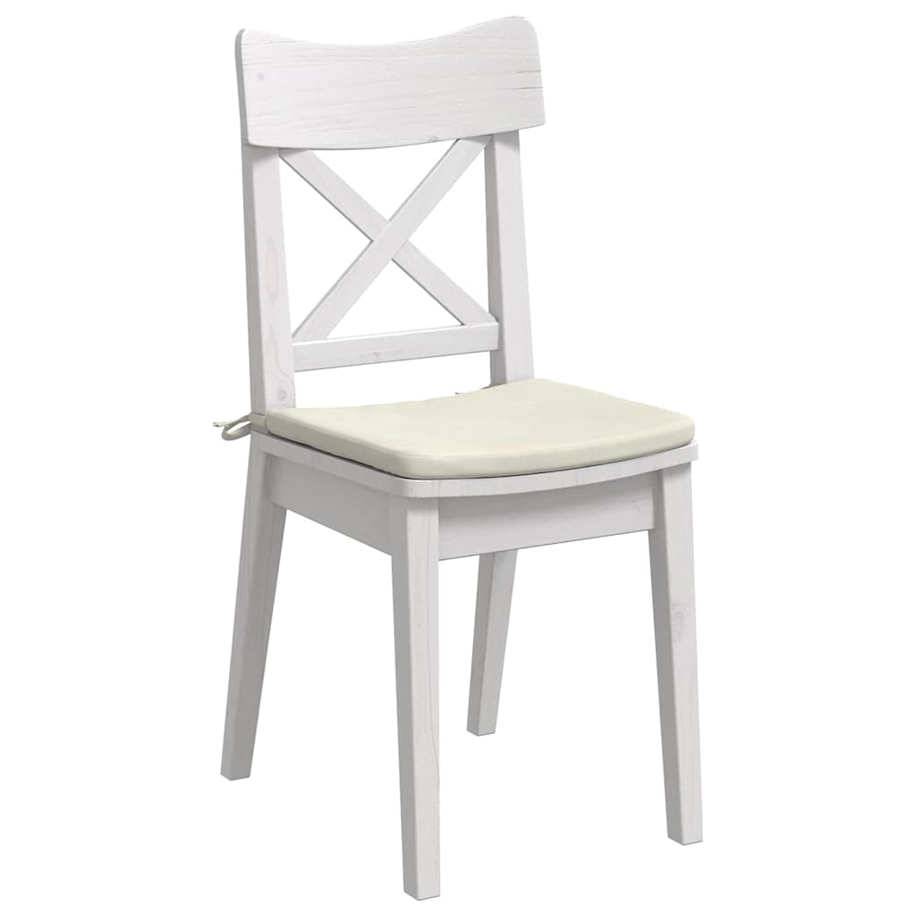 Cuscini per Seduta 4 pcs Crema 40 x 40 x 3 cm Velluto