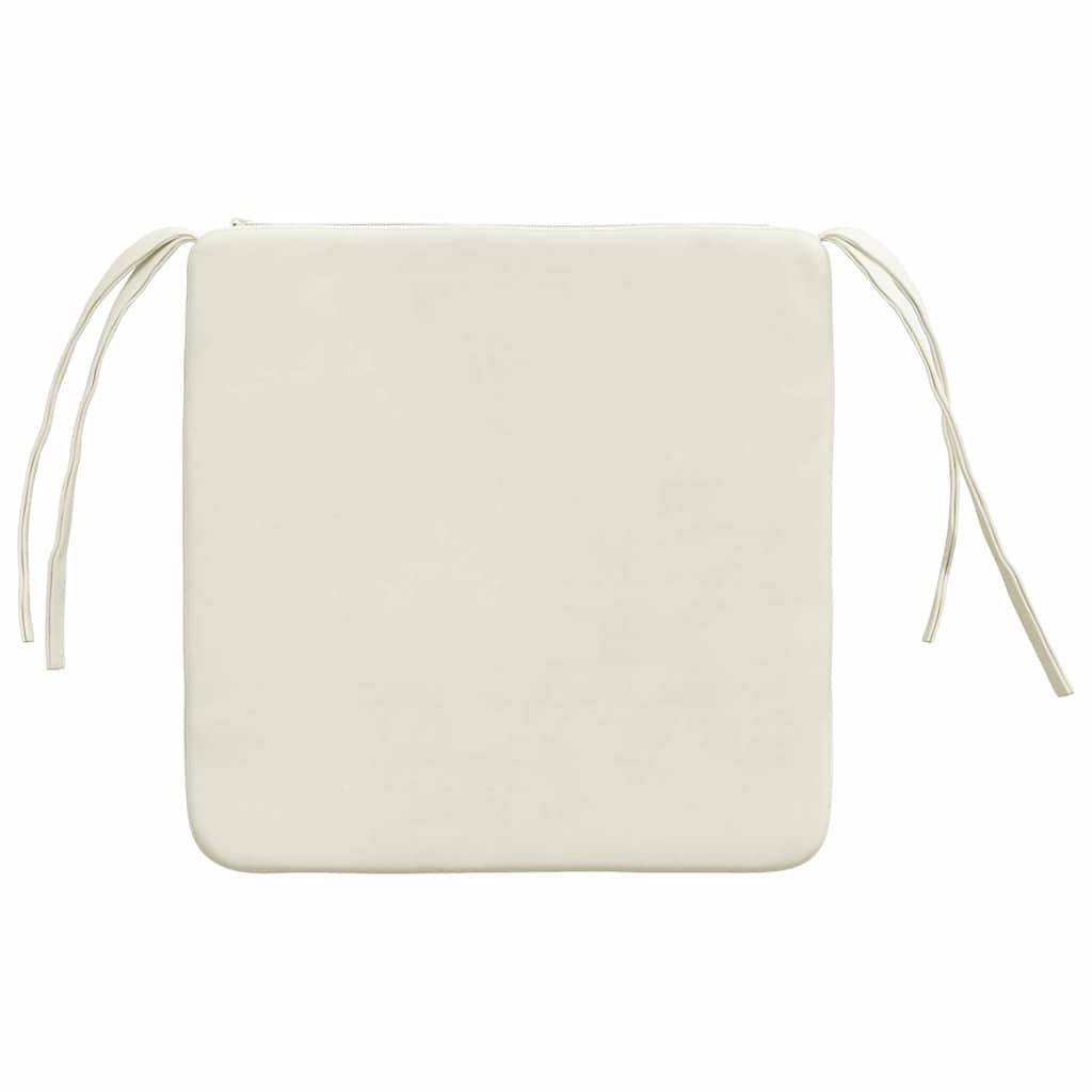 Cuscini per Seduta 4 pcs Crema 40 x 40 x 3 cm Velluto