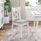 Cuscini per Seduta 4 pcs Grigio chiaro 40 x 40 x 3 cm