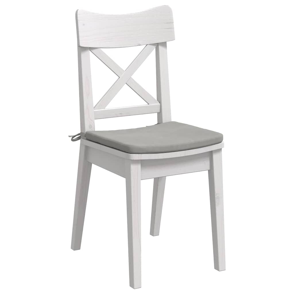 Cuscini per Seduta 4 pcs Grigio chiaro 40 x 40 x 3 cm