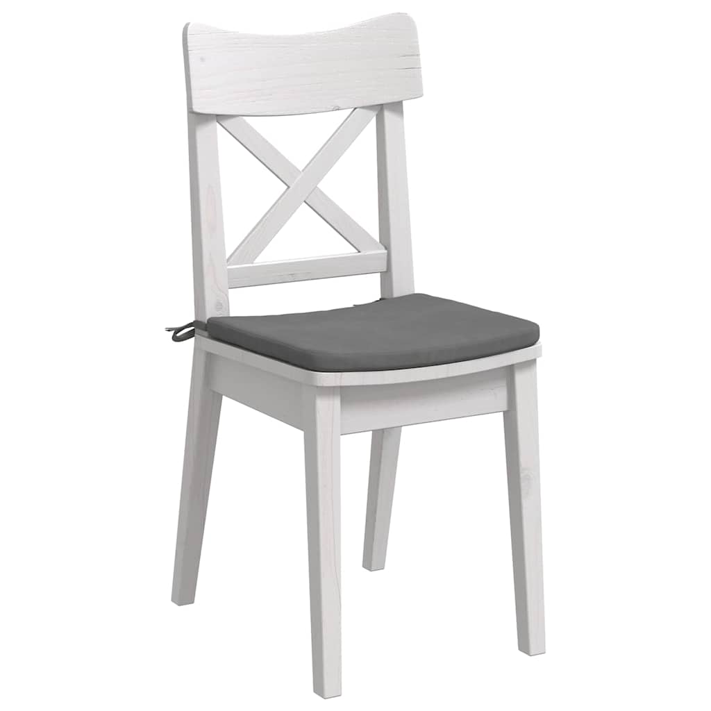 Cuscini per Seduta 4 pcs Grigio scuro 40 x 40 x 3 cm