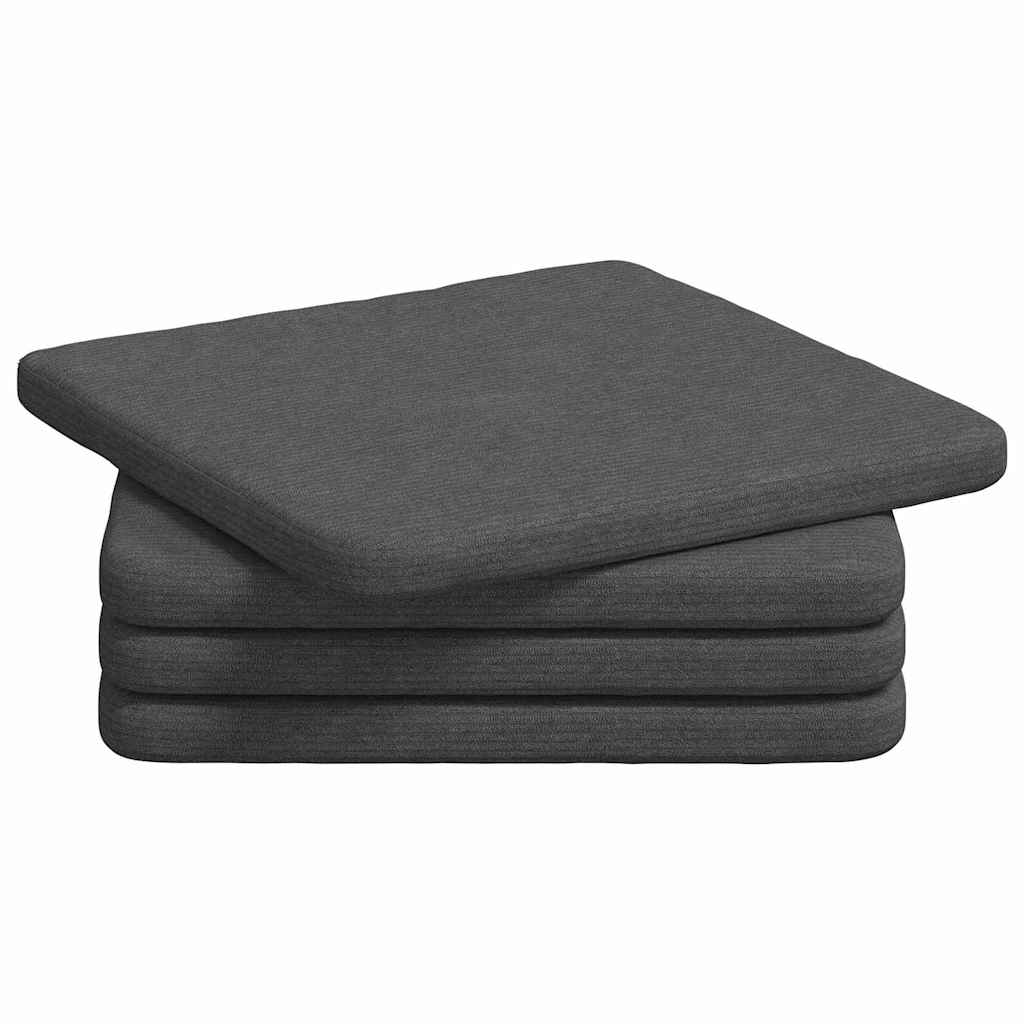 Cuscini per Seduta 4 pcs Grigio scuro 40 x 40 x 3 cm
