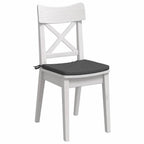 Cuscini per Seduta 4 pcs Grigio scuro 40 x 40 x 3 cm