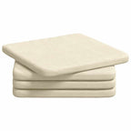 Cuscini per Seduta 4 pcs Crema 40 x 40 x 3 cm Tessuto in Cords