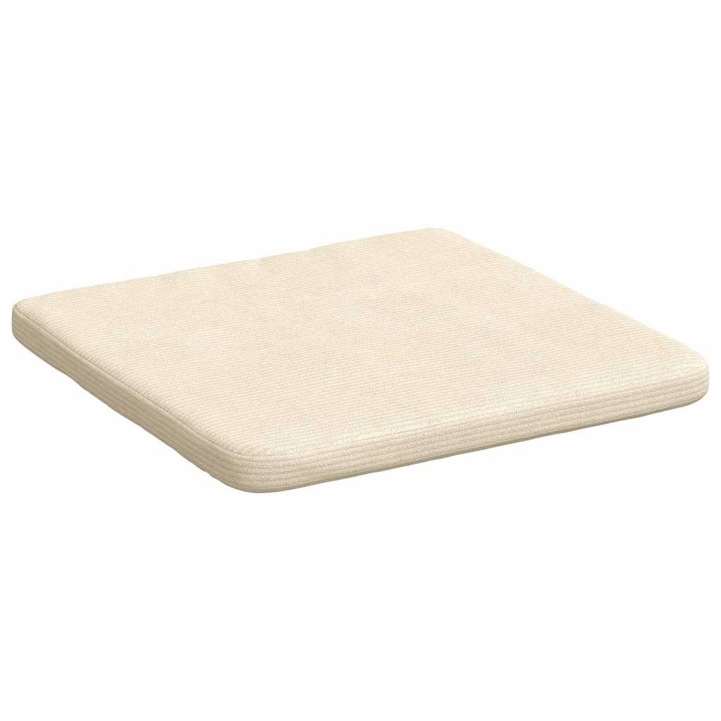 Cuscini per Seduta 4 pcs Crema 40 x 40 x 3 cm Tessuto in Cords