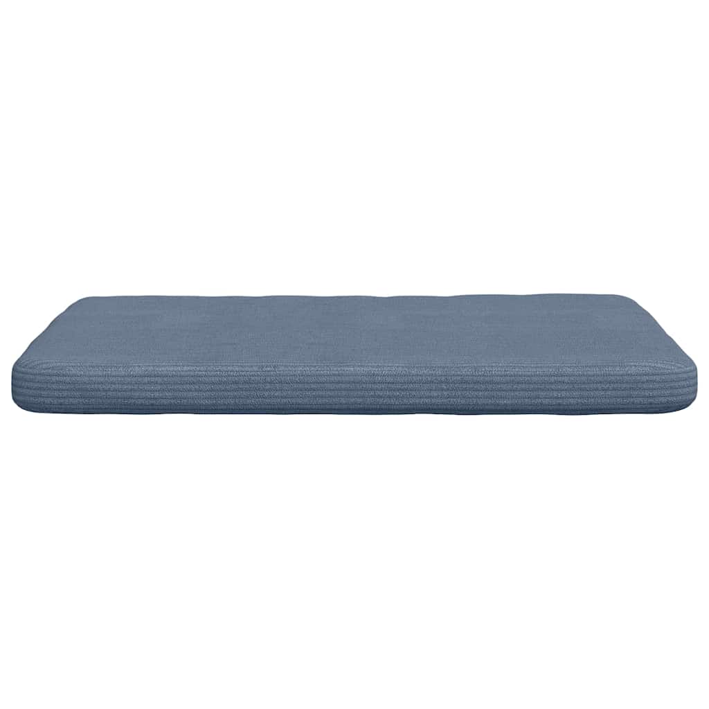 Cuscini per Seduta 4 pcs Blu 40 x 40 x 3 cm Tessuto in Cords